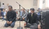 مراسم معنوی عزاداری شهادت رهبر مجاهد و یادبود همسر همکار در اداره کل آموزش فنی و حرفه‌ای بوشهر برگزار شد